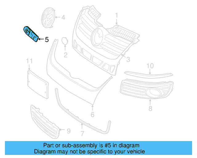 Nameplate 1K5-853-679-A-FXC - View 6