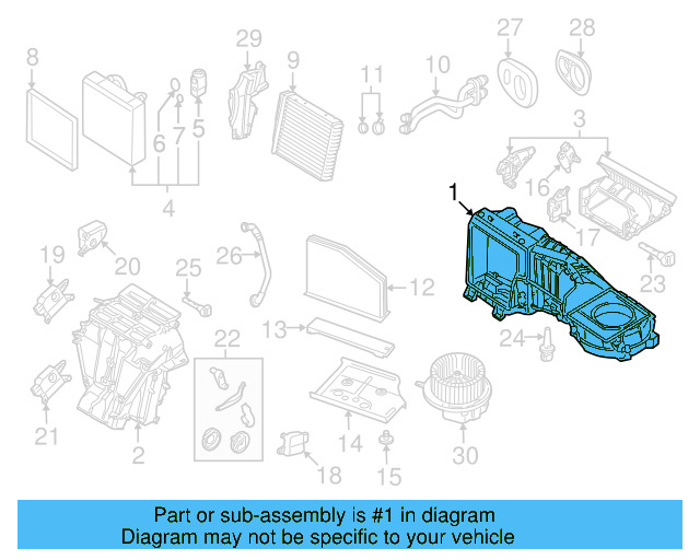 Evaporator Case 3C1-898-063