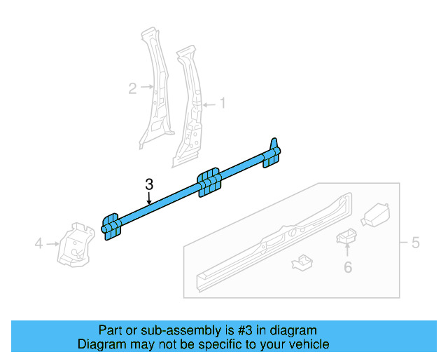 Rocker Reinforced 7L0-810-839-B - View 3