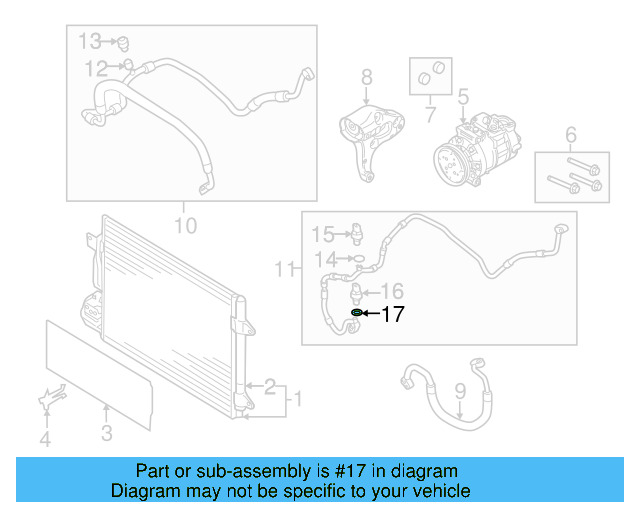 A/C Refrigerant Line O 3D0-260-749-C - View 50