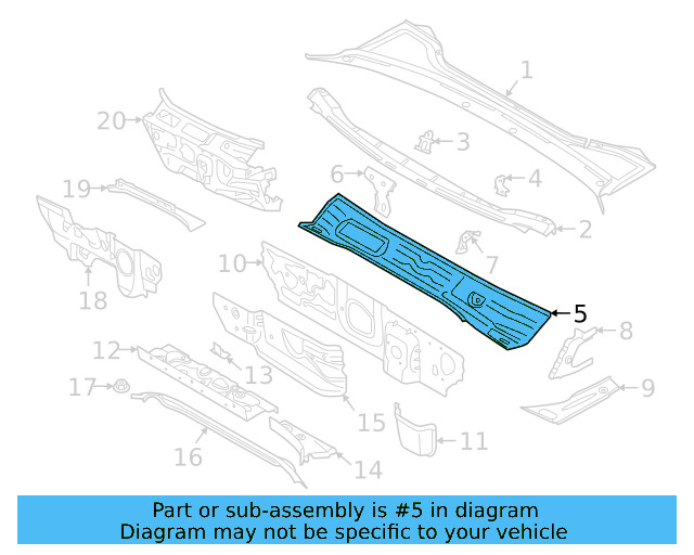 Cowl Panel 5Q1-805-265-B - View 8