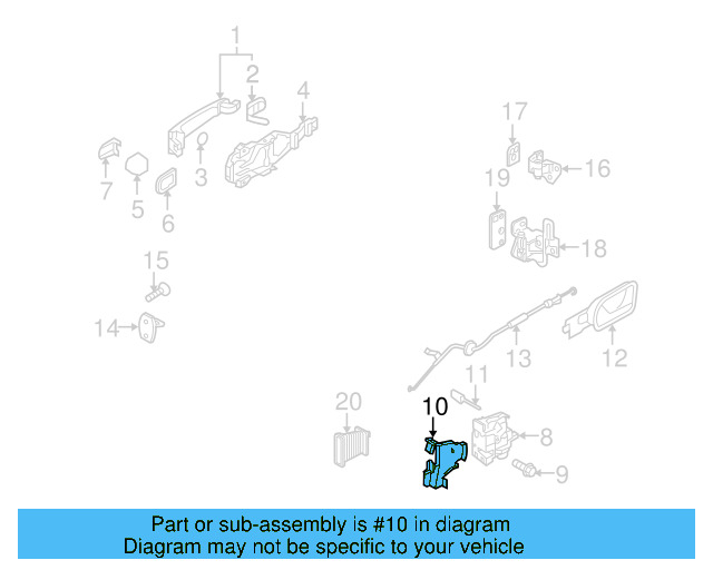 Lock Cover 1K0-839-350-C - View 5