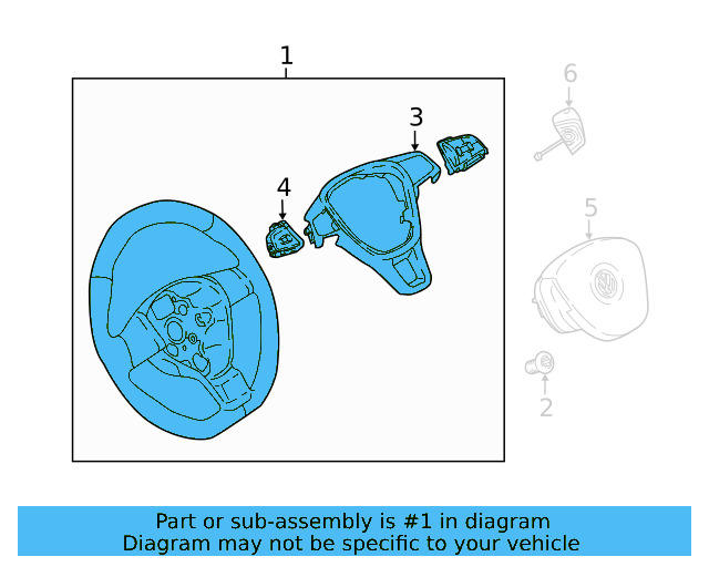 Steering Wheel 5G0-419-091-BB-E74