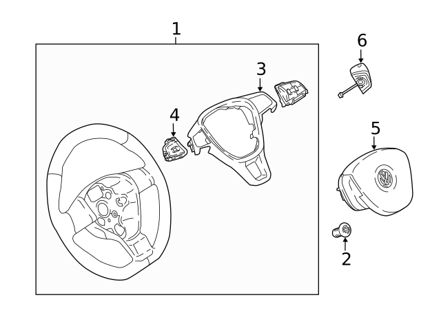 Shift Paddle 5G0-951-528-A-WHS - View 3