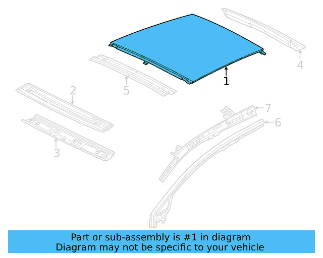 Roof Panel 5G6-817-111-A - View 6