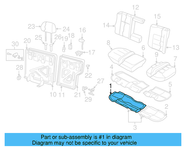 Seat Frame 1J0-885-306-F - View 5