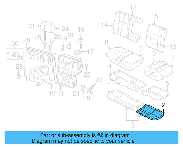 Seat Frame 1J0-885-305-J - View 5