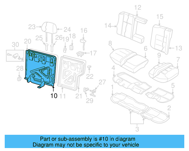 Seat Back Frame 1J0-885-502-AS - View 2