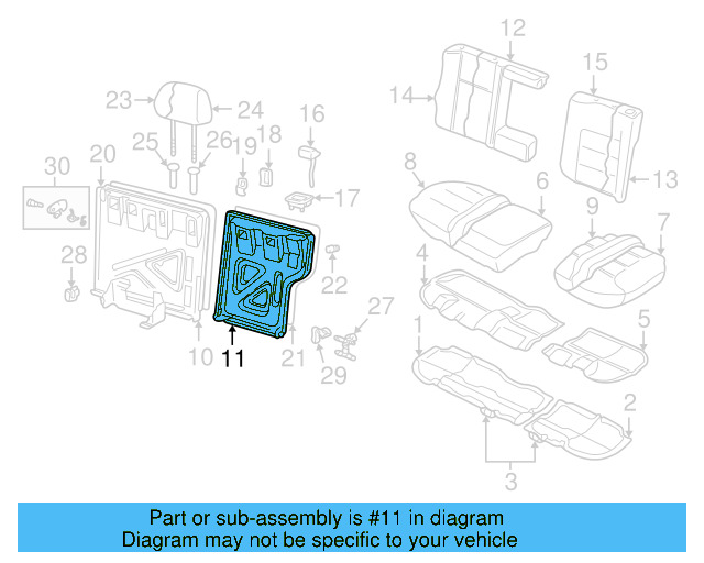Seat Back Frame 1J0-885-501-AR - View 5