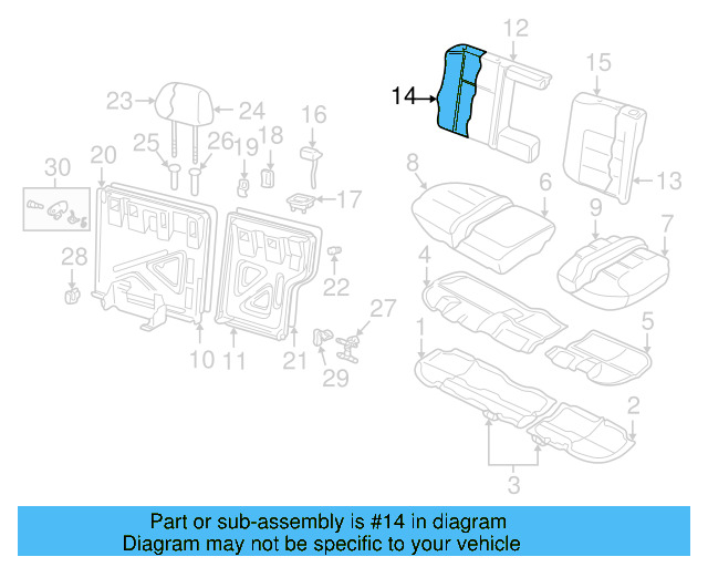 Seat Back Cover 1J0-885-806-KD-JGG - View 5