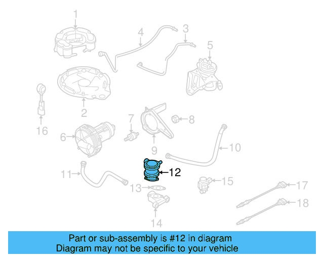 Secondary Air Injection Pump Check Valve 06J-131-097-D - View 4