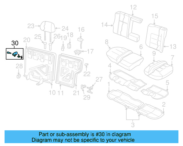 Folding Seat Latch 1J0-885-472 - View 3