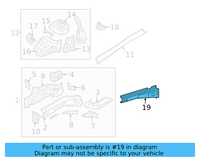 Side Member Rail 5NL-810-136-A - View 2