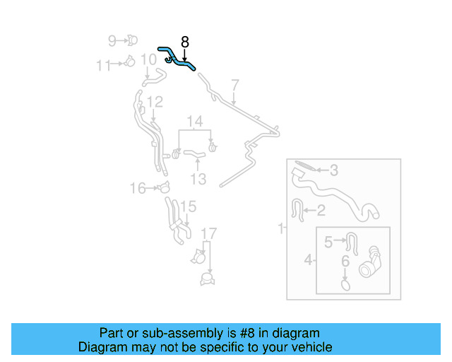 Overflow Hose 1K0-122-447-FT - View 9