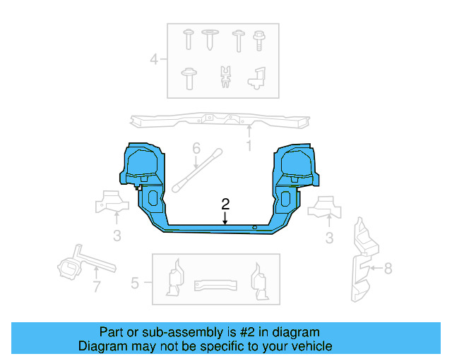 Radiator Support 7B0-805-591-C - View 4