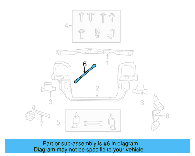 Support Brace 7B0-121-263 - View 4