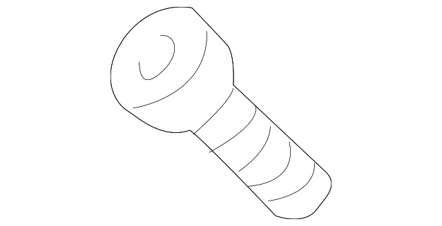 Center Seat Belt Lower Bolt N-989-244-02 - View 3