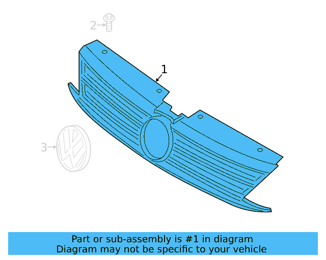 Grille 5C6-853-651-AM-QWA - View 8
