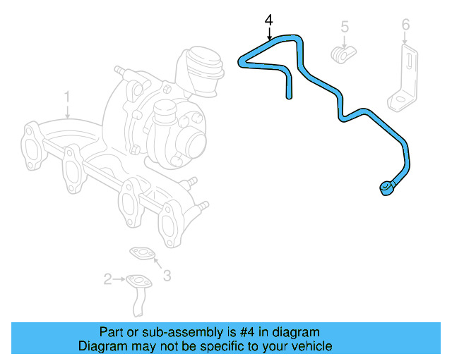 Oil Pipe Bracket 038-145-859-C - View 5