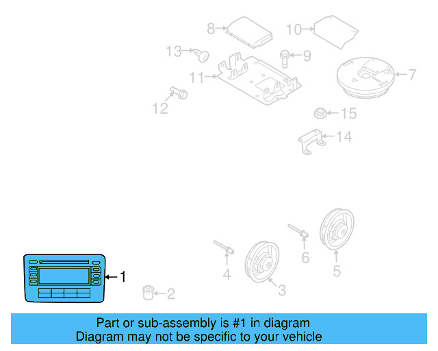 AM/FM CD 3C8-035-684-D - View 2