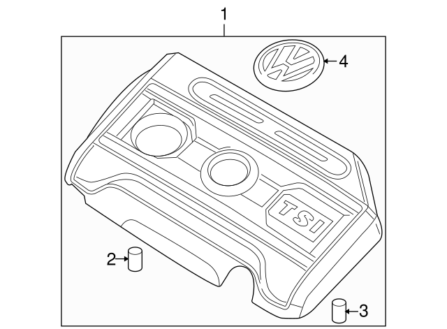 Engine Cover Connector 06J-103-226-A - View 2