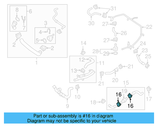 Reservoir Hose Clamp N-906-869-02 - View 276