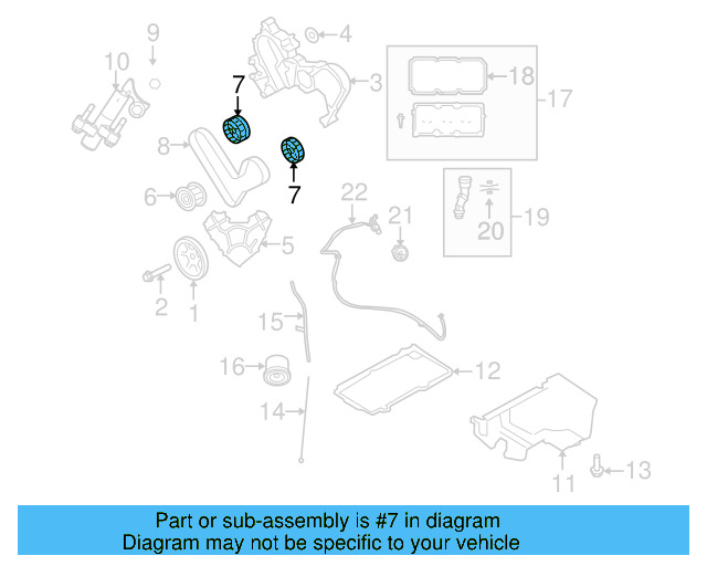 Timing Gear Set 7B0-109-112 - View 3