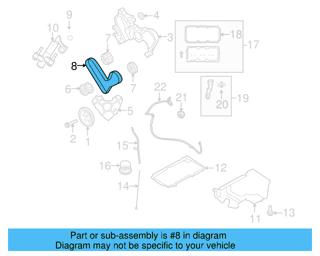 Timing Belt 7B0-109-119 - View 4