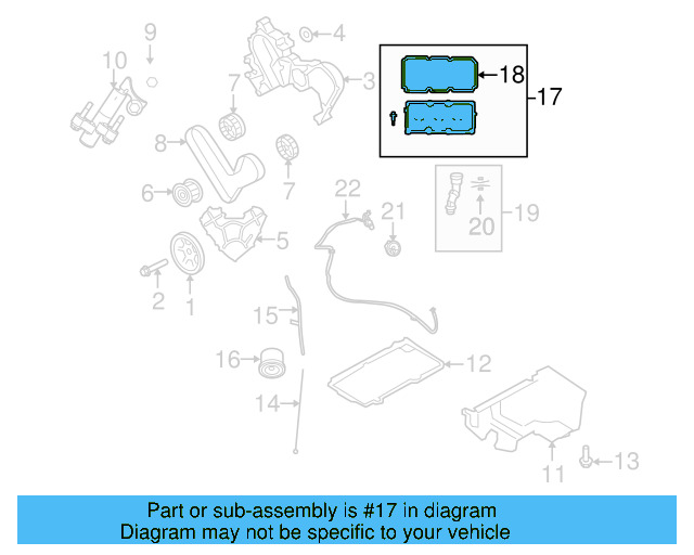 Valve Cover 7B0-103-470-E - View 3