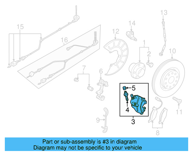 Caliper 1K0-615-123-M - View 8