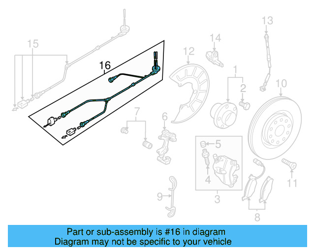 ABS Sensor Wire 1K0-927-903-R - View 10