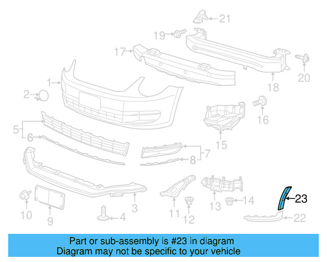 Upper Molding 5C5-807-603-A-9B9 - View 8