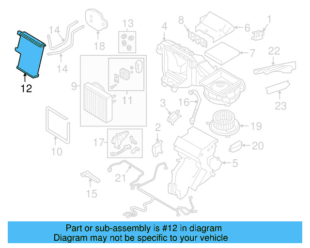 Heater Core 3QF-819-031 - View 12