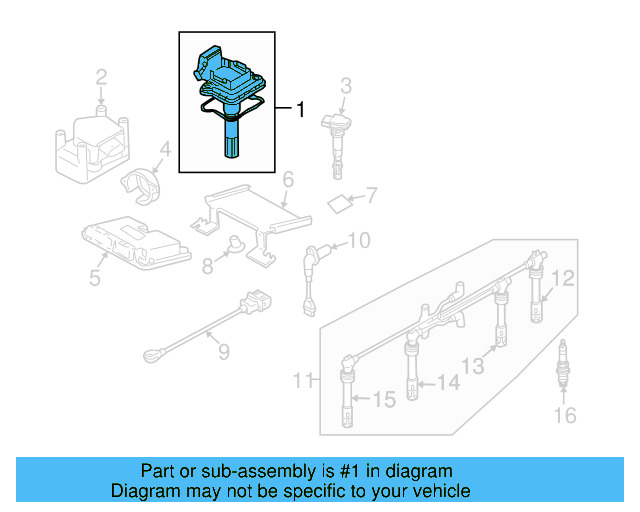 Ignition Coil 07K-905-715-G - View 2