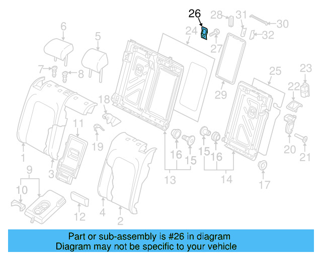 Child Seat Bracket 8V0-887-269 - View 7