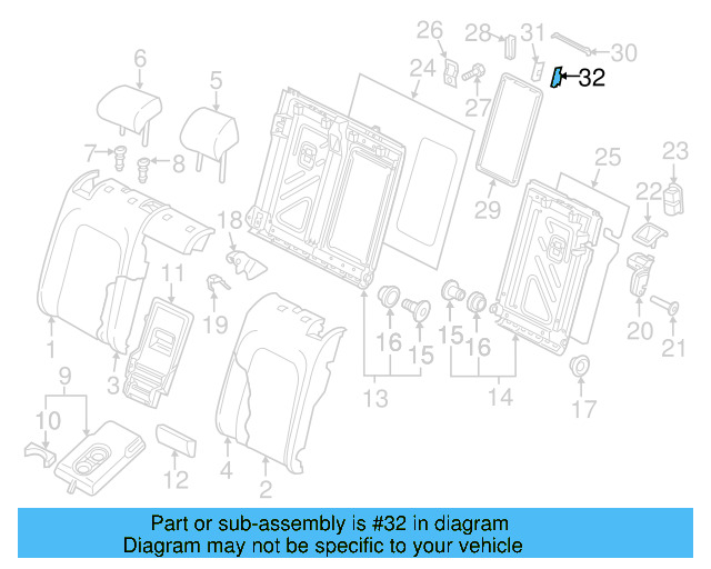 Frame Trim Button 5G0-886-331-C-4PK - View 10