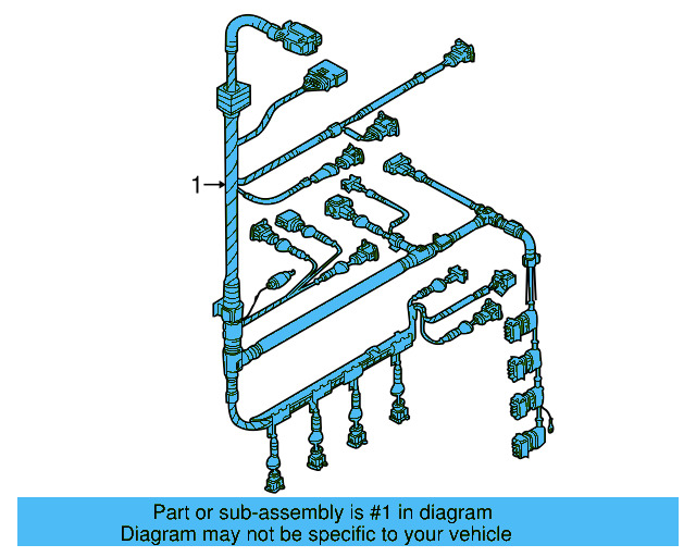 Engine Harness 1C0-971-627-DC - View 3