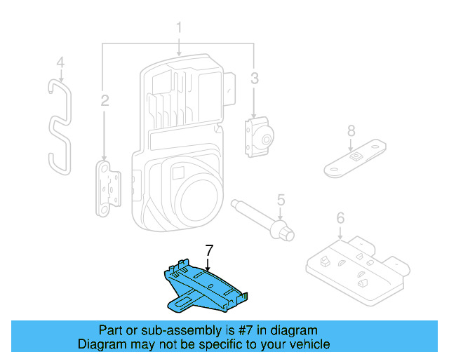 Control Module Bracket 3D0-907-371-A - View 3