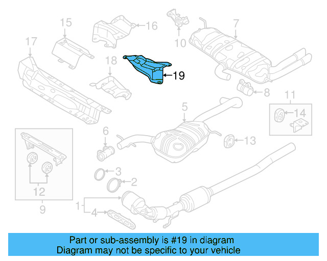 Heat Deflector 5C5-825-701 - View 10