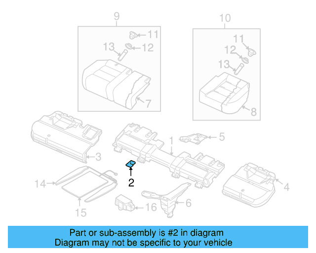 Seat Support Mount 7L0-885-227 - View 3