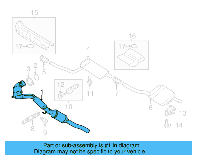 Catalytic Converter 5C0-253-059-BC