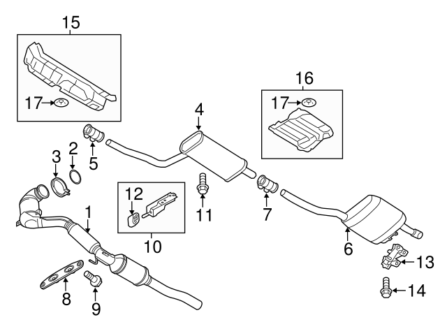 Muffler & Pipe Clamp 1K0-253-141-T - View 58