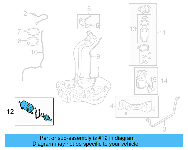 FUEL FILTER Gas motor 6Q0-201-051-J - View 9