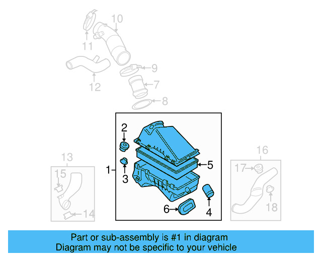 Air Cleaner Assembly 1C0-129-607-T - View 7