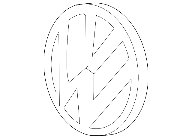 Grille Emblem 5C6-853-601-D-LIP - View 14