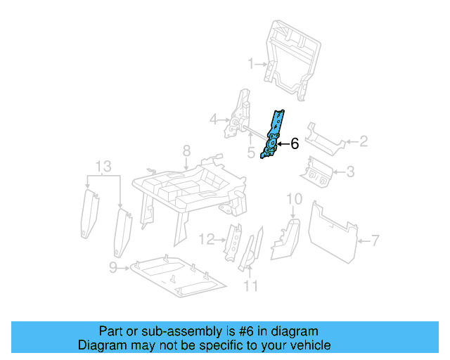 Hinge 7B0-885-324-E - View 6