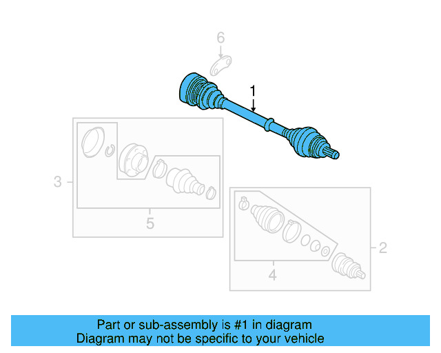 Axle Assembly 3C0-407-271-AJ - View 21