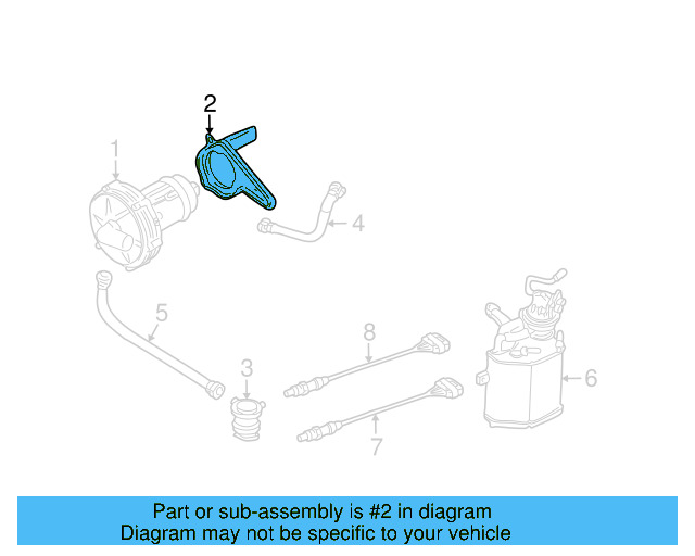Secondary Air Injection Pump Bracket 06A-131-085-B