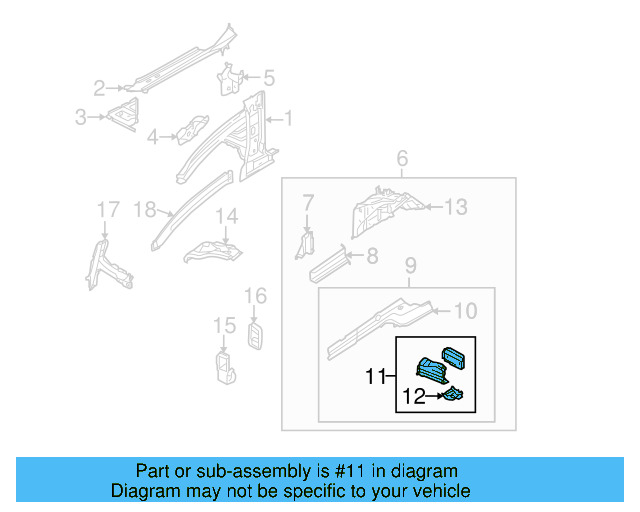 Reinforced Panel 7L0804073E - View 5