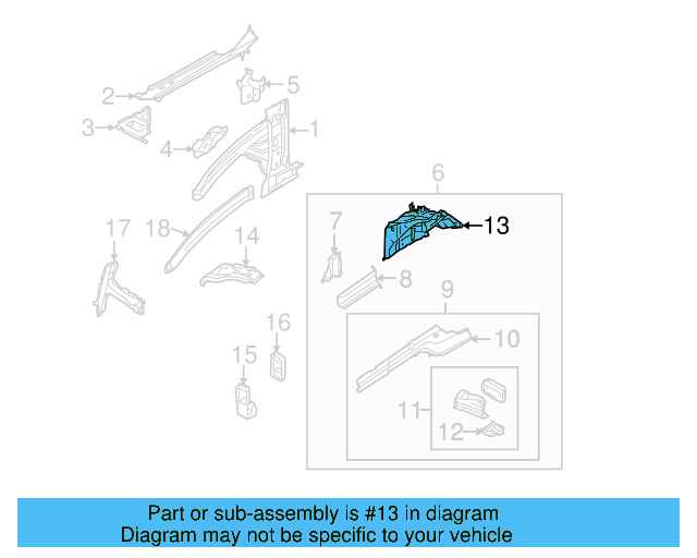 Apron Panel 7L0803442P - View 3